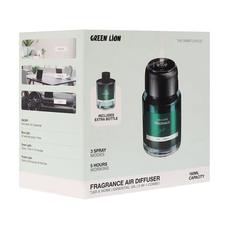 خوشبو کننده هوشمند خودرو گرین لاین مدل Fragrance 2in1 Combo